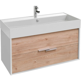 Тумба под раковину Jacob Delafon Vivienne EB1668-J5-E75 100 см 100 см дуб давос натуральный/белый блестящий